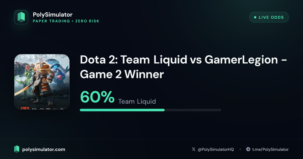 Liguud Paper Dota 2: Team Liquid vs GamerLegion - Game 2 Winner | PolySimulator